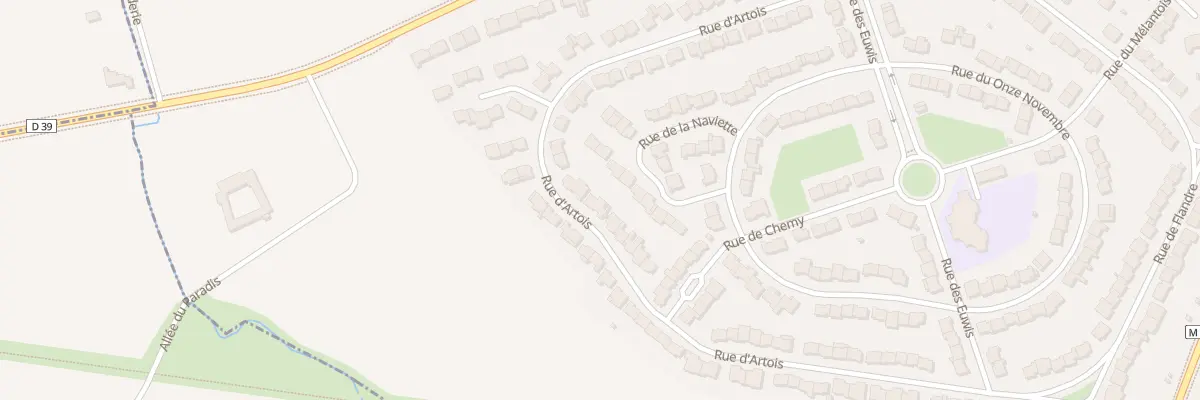 Plan du 41 Rue d’Artois à Seclin