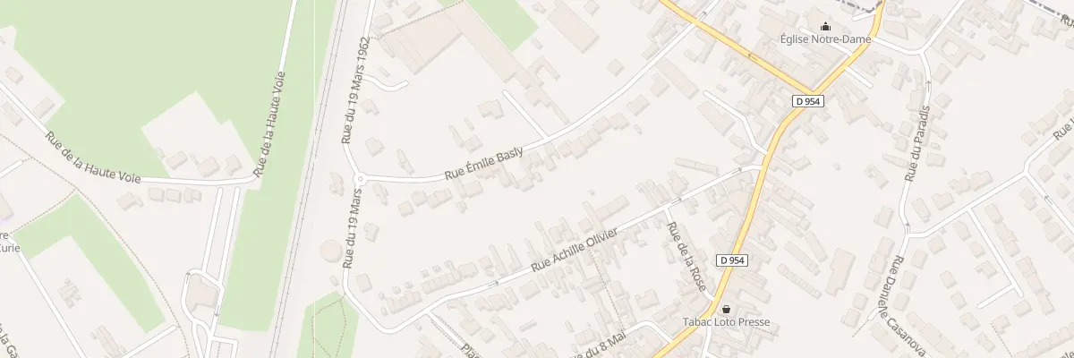 Plan du 27 Rue Emile Basly à Libercourt