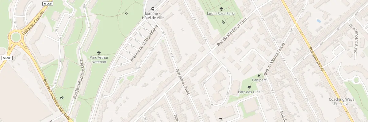 Plan du 34 Rue du Maréchal Foch à Lille