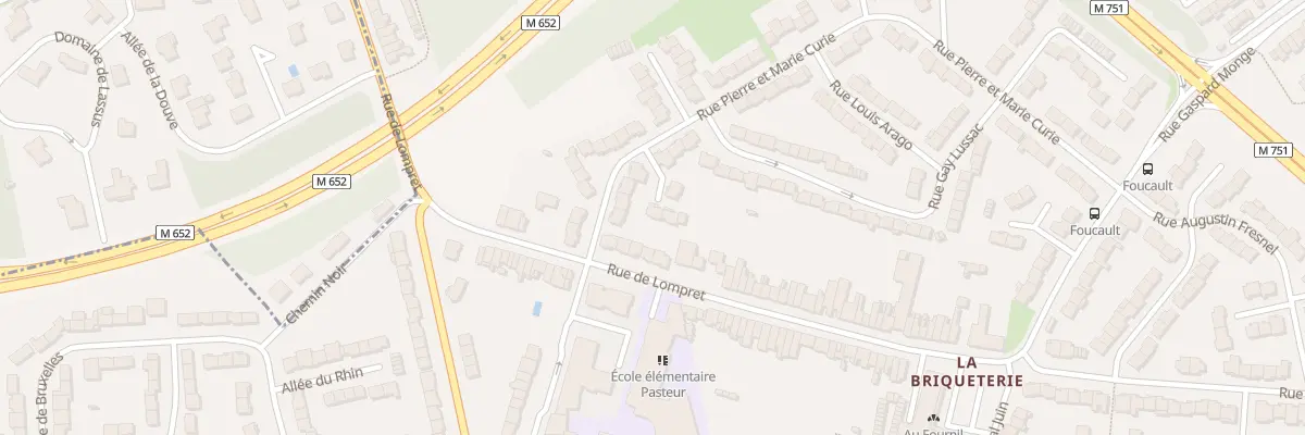 Plan du 185 Rue Pierre et Marie Curie à Lambersart