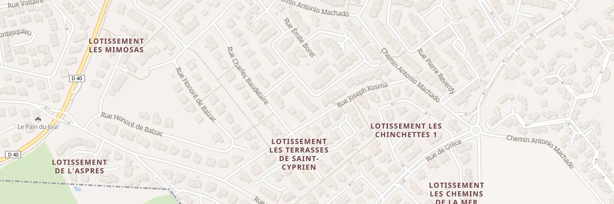 Plan du 18 Rue Louis Pasteur à Saint-Cyprien