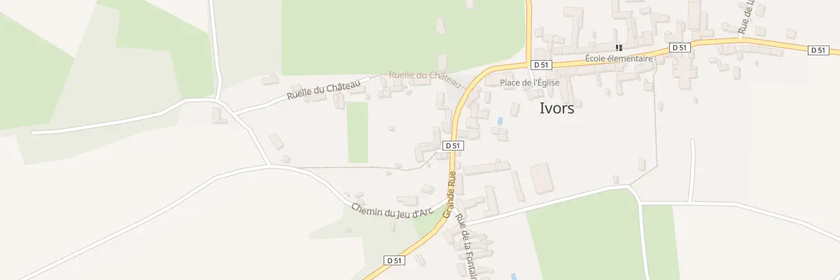 Plan du 3 Pl du Calvaire à Ivors