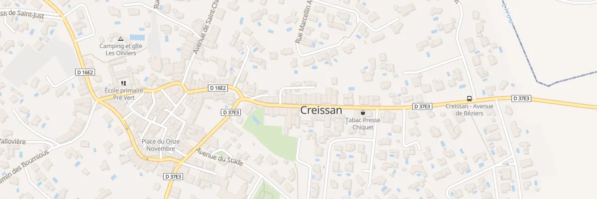 Plan du 45 Av de Beziers à Creissan