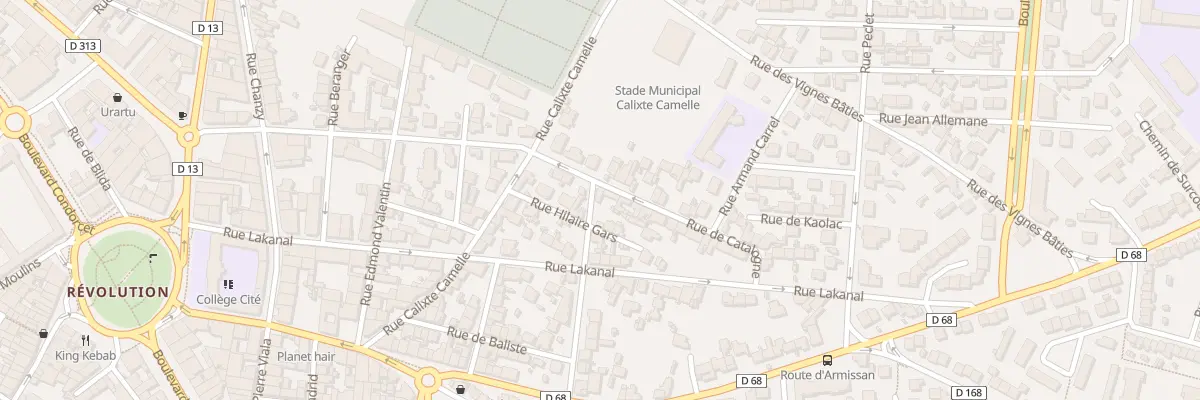 Plan du 6 Rue de Catalogne à Narbonne