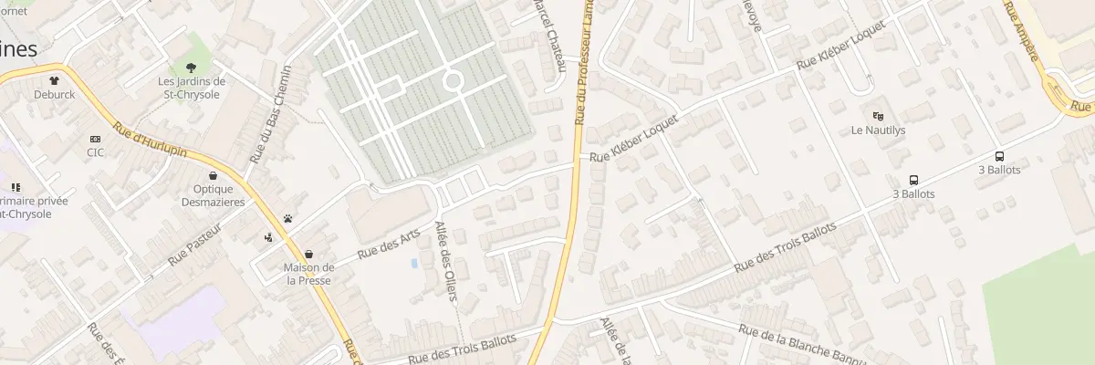 Plan du 14 Rue du Professeur Lamelin à Comines