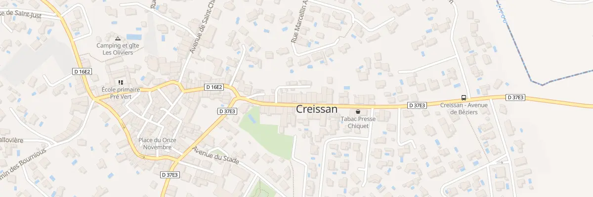 Plan du 45 Av de Beziers à Creissan