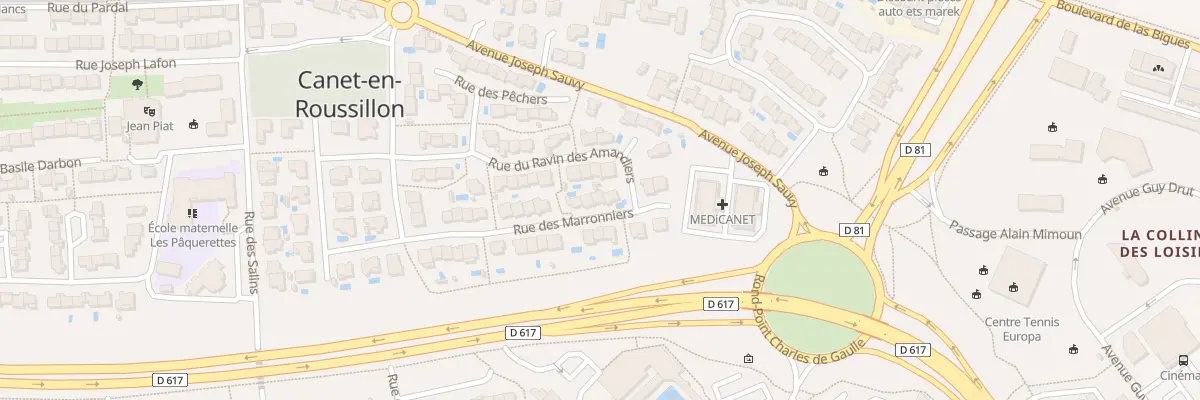 Plan du 23 Rue des Marronniers à Canet-en-Roussillon