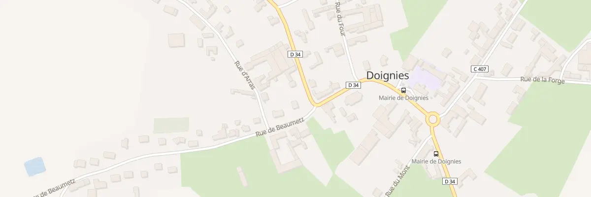 Plan du 1 Rue des Jardins à Doignies