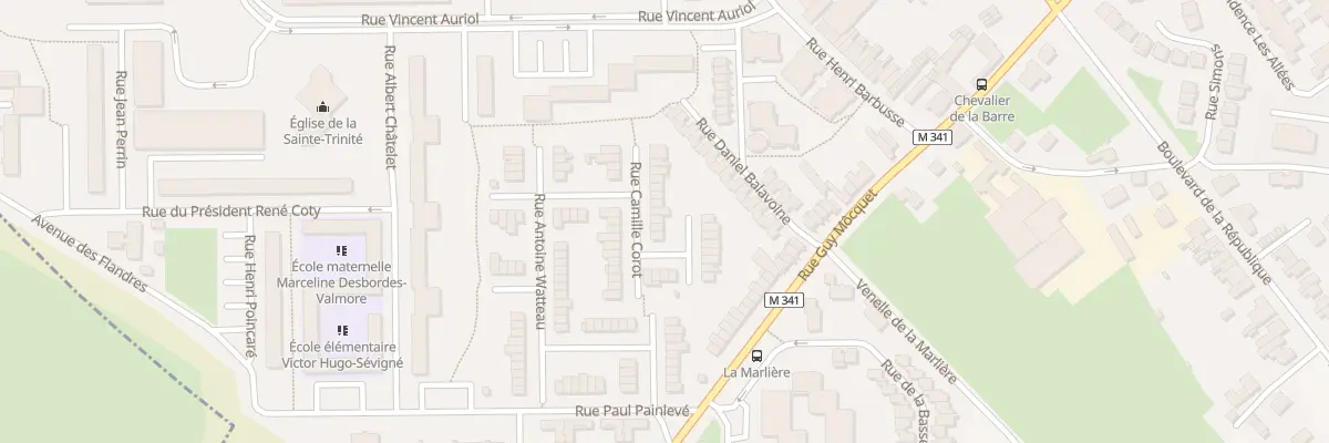 Plan du 17 Rue Camille Corot à Loos