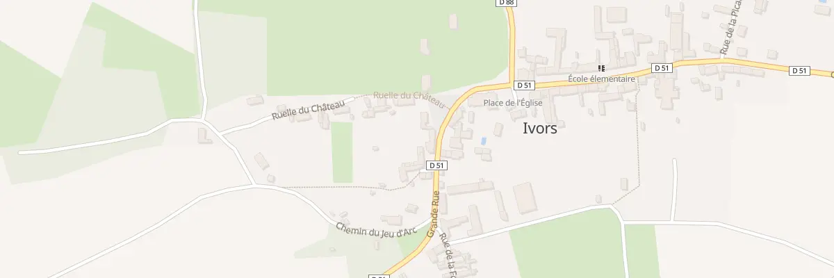 Plan du 59 Rue de la Grande Rue à Ivors