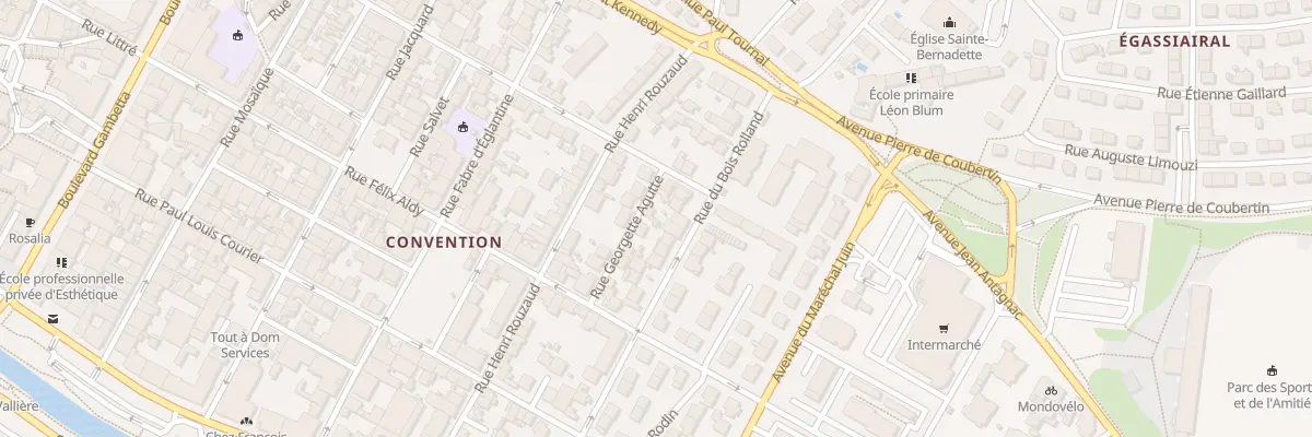 Plan du 12 Rue Georgette Agutte à Narbonne