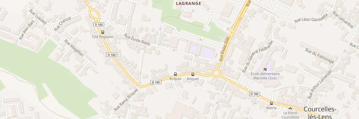 Plan du 20 Rue Raoul Briquet à Courcelles-lès-Lens