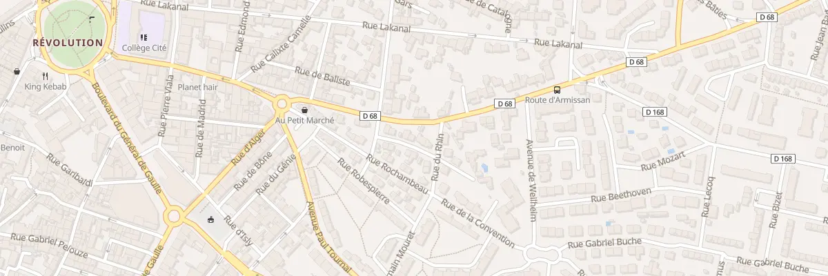 Plan du 38 Rue Charles Delescluze à Narbonne