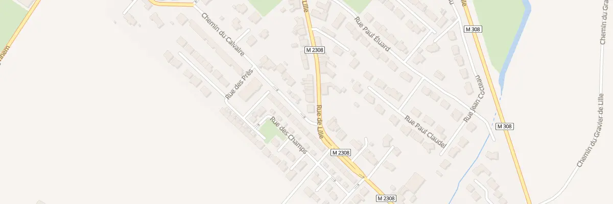 Plan du 110 Rue de Lille à Comines