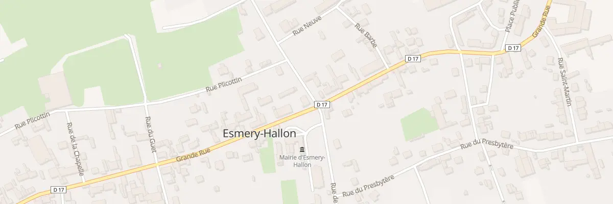 Plan du 28 Gr Grande Rue à Esmery-Hallon
