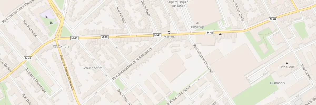 Plan du 160 Rue Martyrs de Resistance à Lille