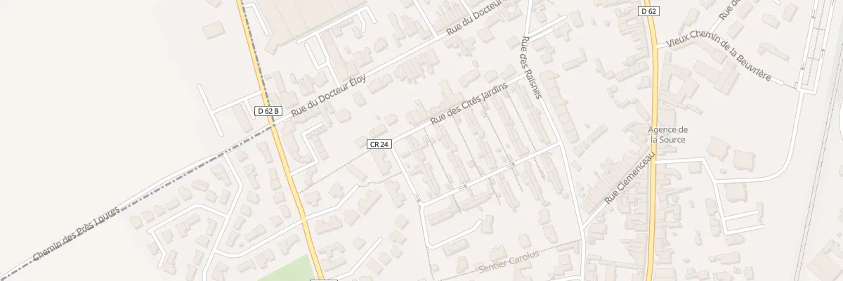 Plan du 50 Rue des Cites Jardins à Phalempin