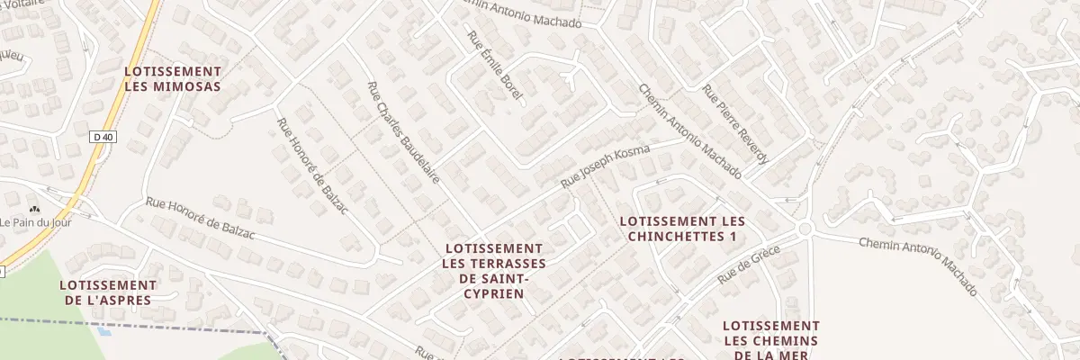 Plan du 24 Rue Louis Pasteur à Saint-Cyprien