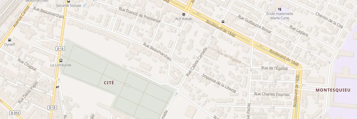 Plan du 39 Rue Beaumarchais à Narbonne