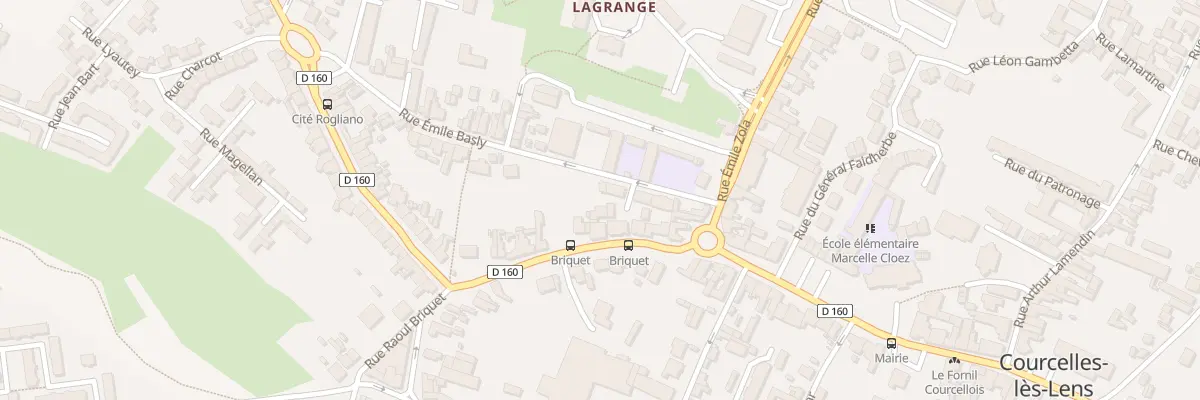 Plan du 1Q Rue Emile Basly à Courcelles-lès-Lens