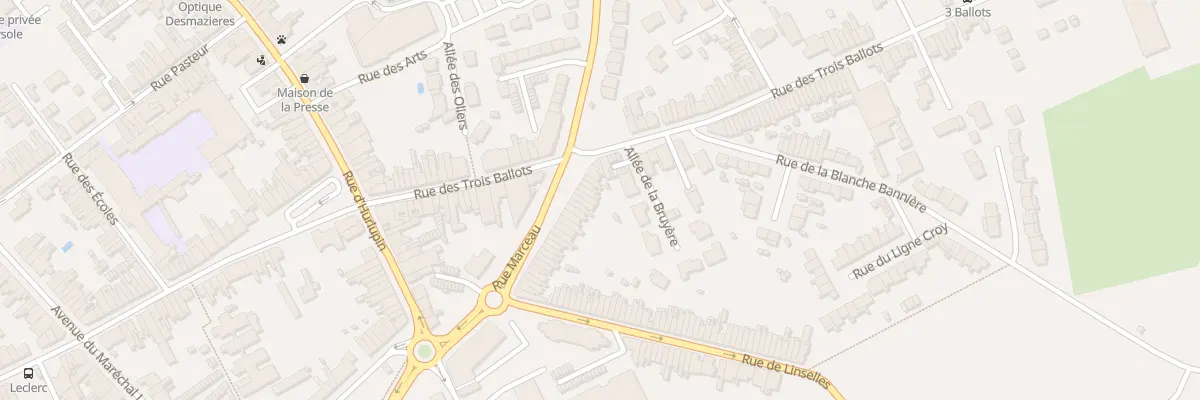 Plan du 7 Rue Marceau à Comines