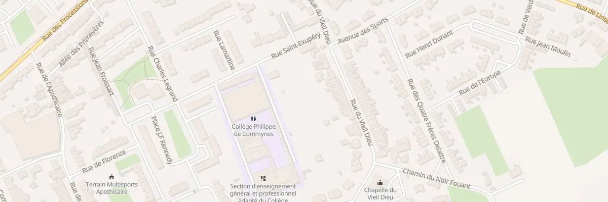 Plan du 68 Rue du Vieil Dieu à Comines