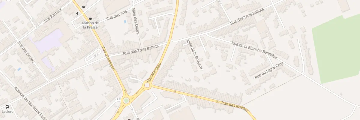Plan du 11 Rue Marceau à Comines