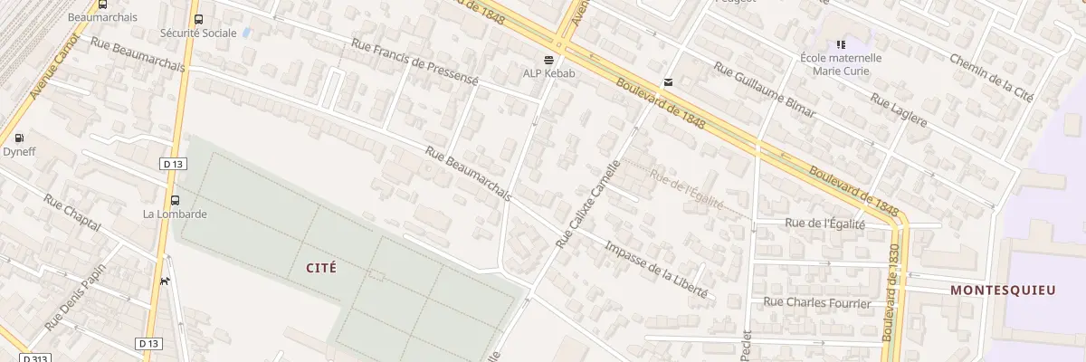 Plan du 4 Rue Malte Brun à Narbonne