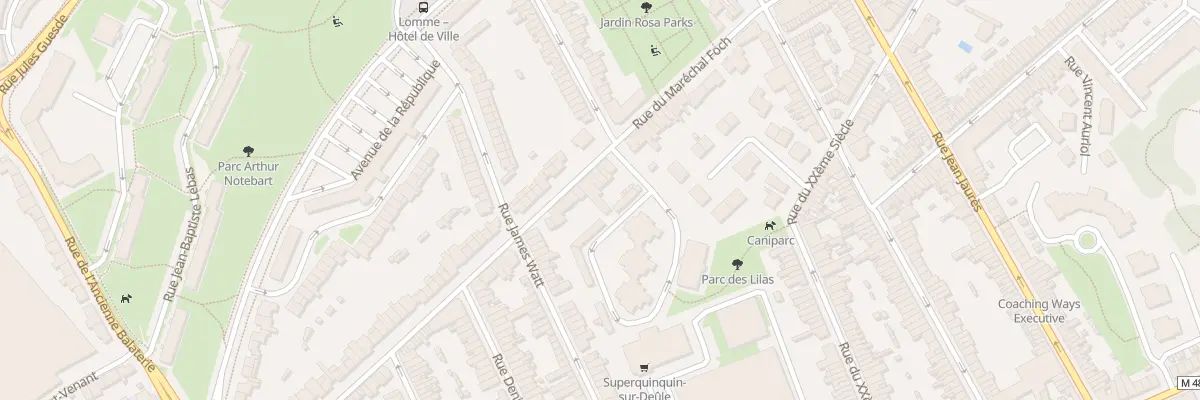 Plan du 47 Rue du Maréchal Foch à Lille