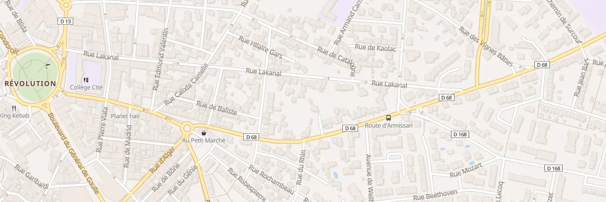 Plan du 28 Rue Lakanal à Narbonne