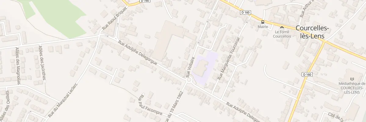 Plan du 24 Rue Voltaire à Courcelles-lès-Lens