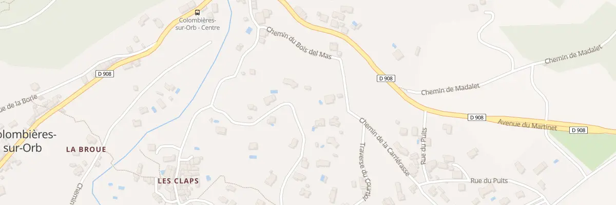 Plan du 7000F Che du Gravassou à Colombières-sur-Orb