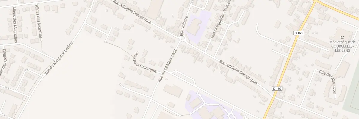 Plan du 53 Rue Adolphe Delegorgue à Courcelles-lès-Lens