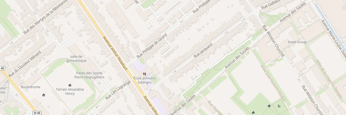 Plan du 88 Rue Jacquart Lomme à Lille