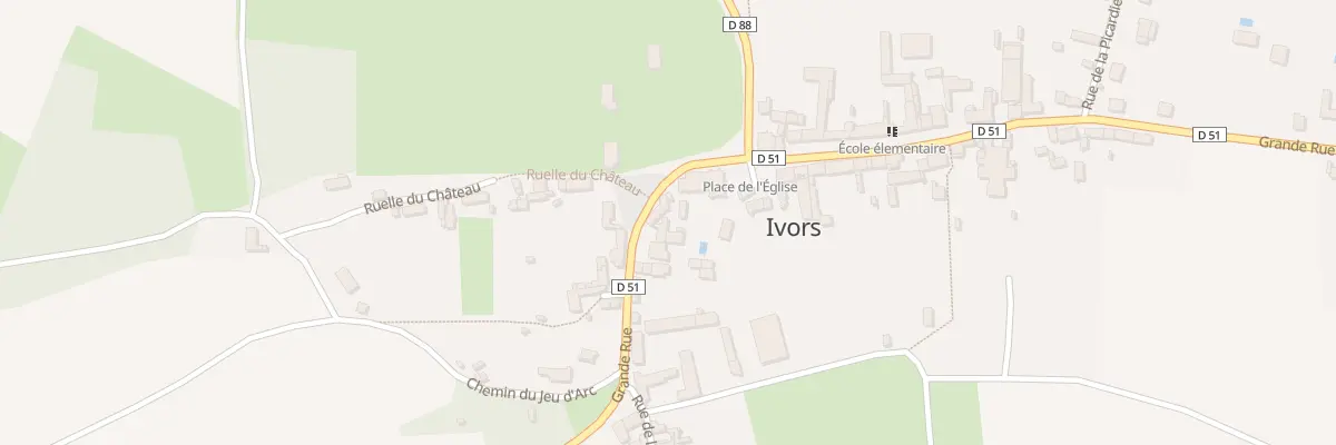 Plan du 54 Rue de la Grande Rue à Ivors