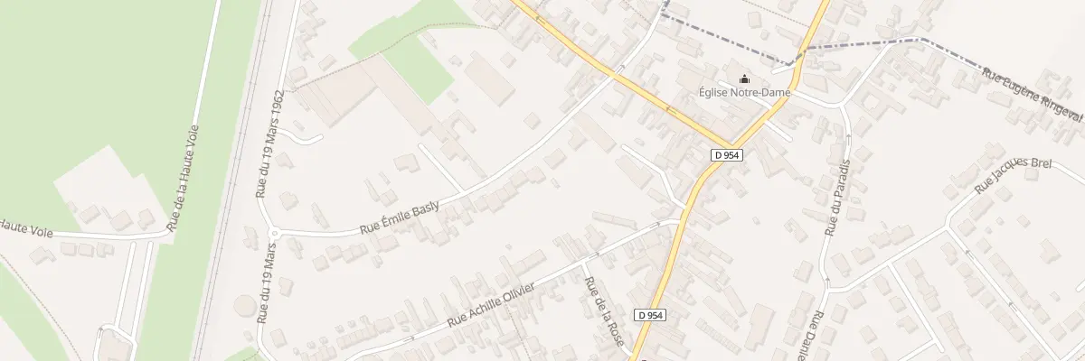 Plan du 9 Rue Emile Basly à Libercourt