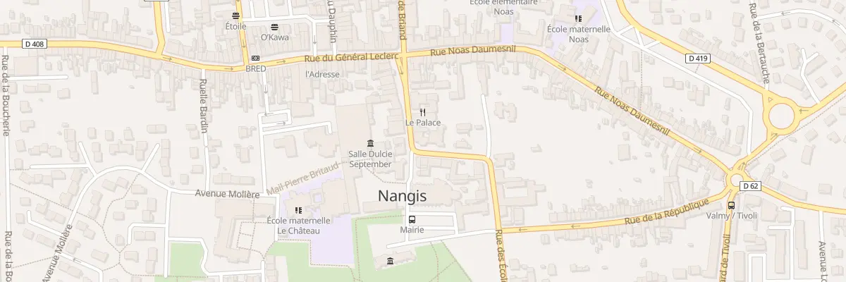 Plan du 1A Rue des Ecoles à Nangis