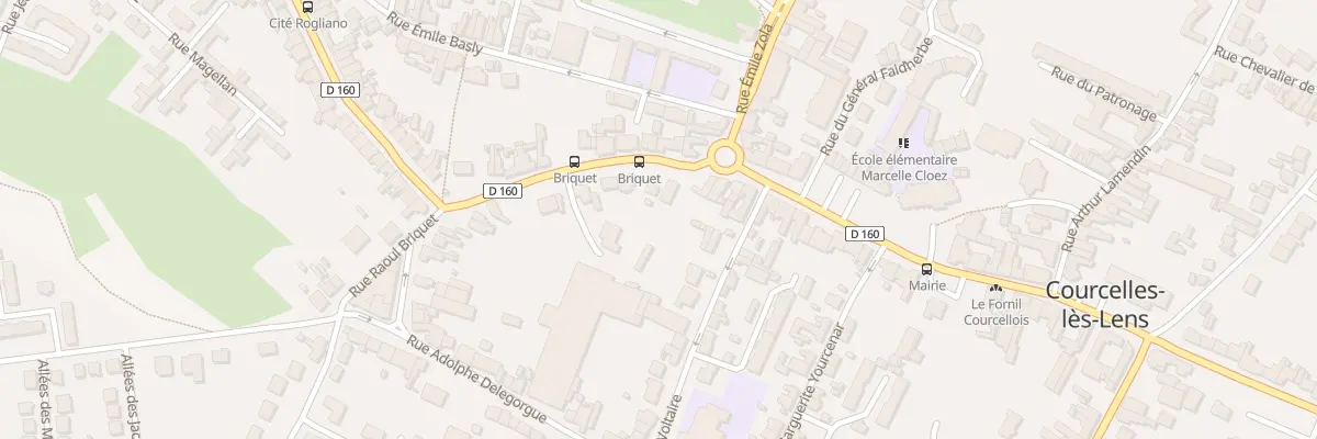 Plan du 5 Rue Raoul Briquet à Courcelles-lès-Lens