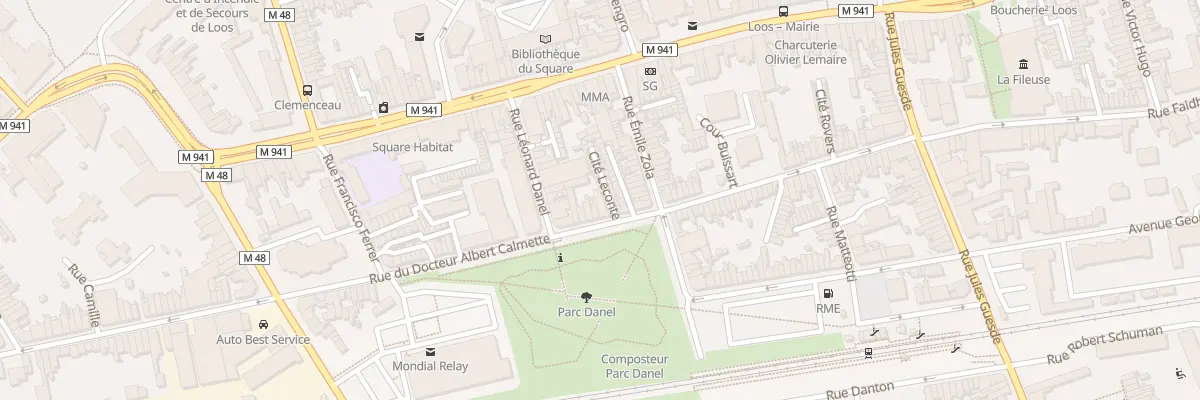 Plan du 78 Rue du Docteur Calmette à Loos