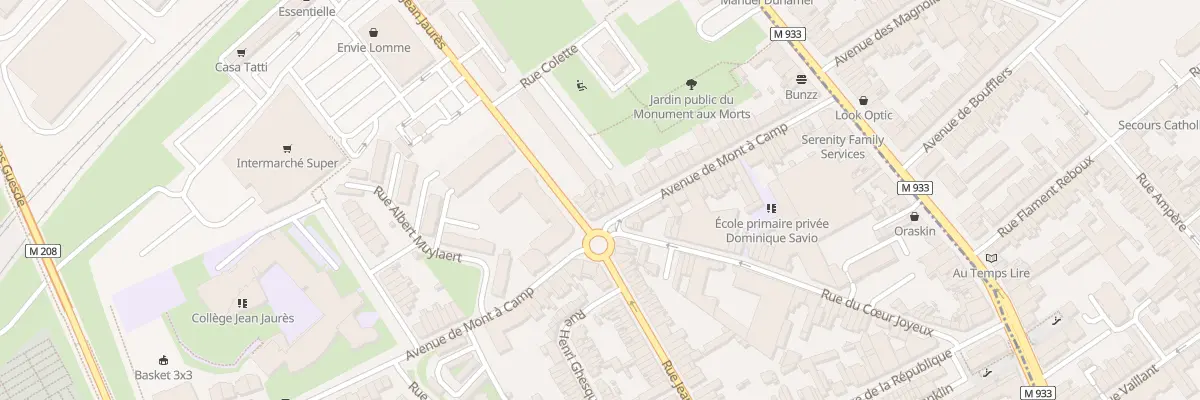 Plan du 48 Av de Mont A Camp Lomme à Lille