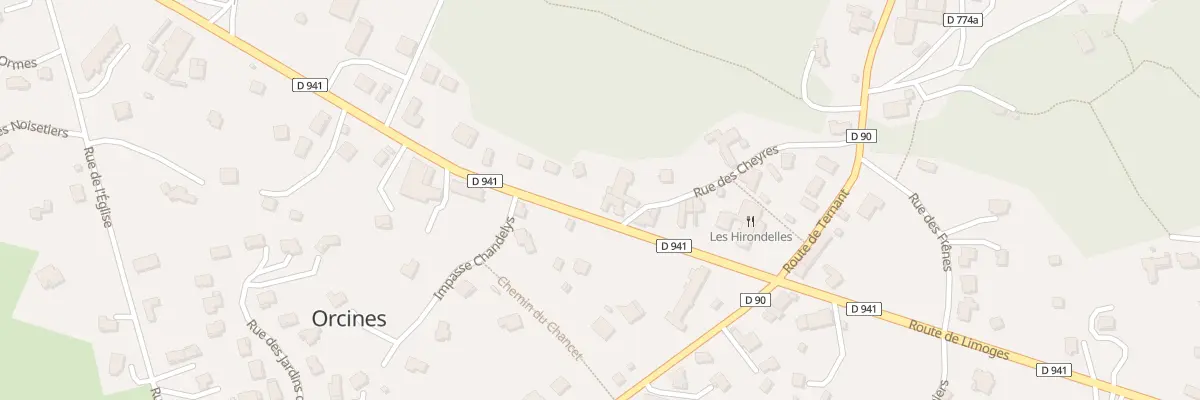 Plan du 38 Rte de Limoges à Orcines
