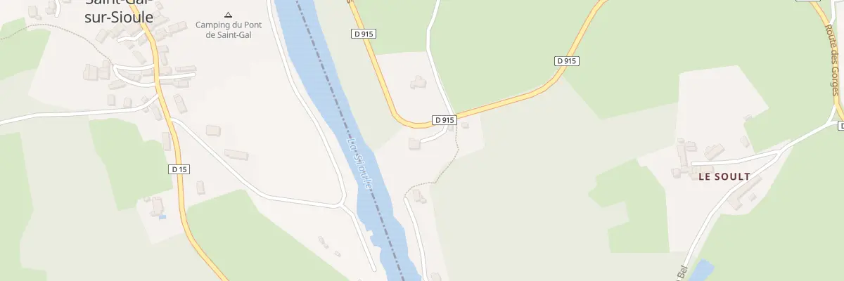 Plan du 18 Rte des Gorges à Chouvigny
