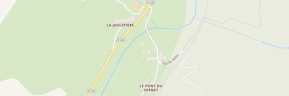 Plan du 5019 Pont du Vernet à Joursac