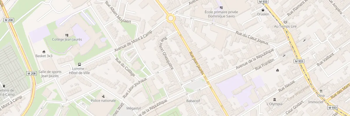 Plan du 128 Rue Henri Ghesquiere Lomme à Lille