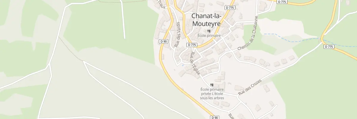 Plan du 12 Rue des Fontaines à Chanat-la-Mouteyre