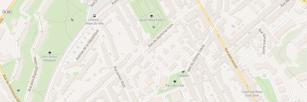 Plan du 29 Rue du Maréchal Foch à Lille