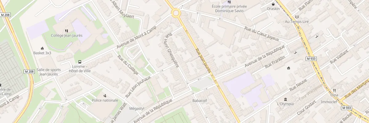 Plan du 120 Rue Henri Ghesquiere Lomme à Lille
