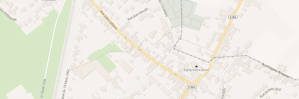 Plan du 22 Rue Jules Leblanc à Libercourt