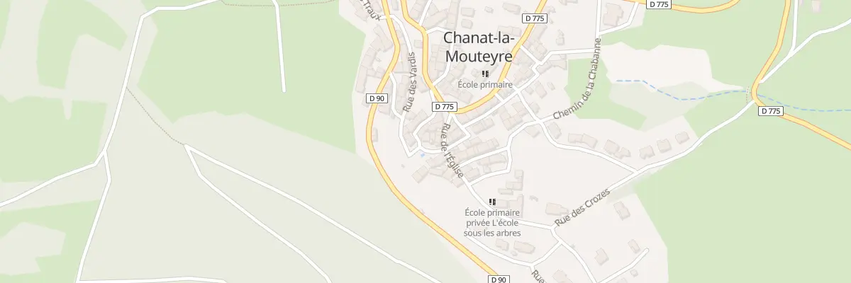 Plan du 11 Pl de la Fontaine à Chanat-la-Mouteyre