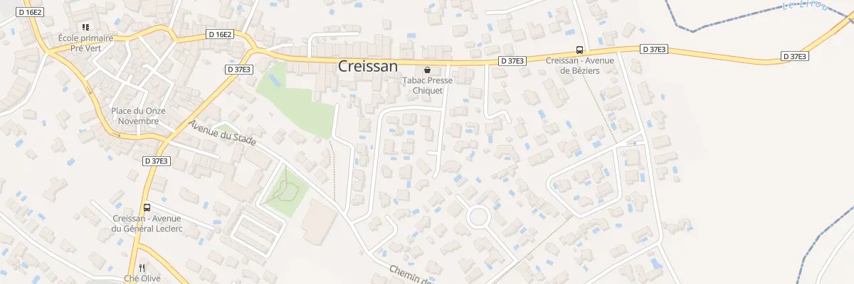 Plan du 6 Che des Amandines à Creissan
